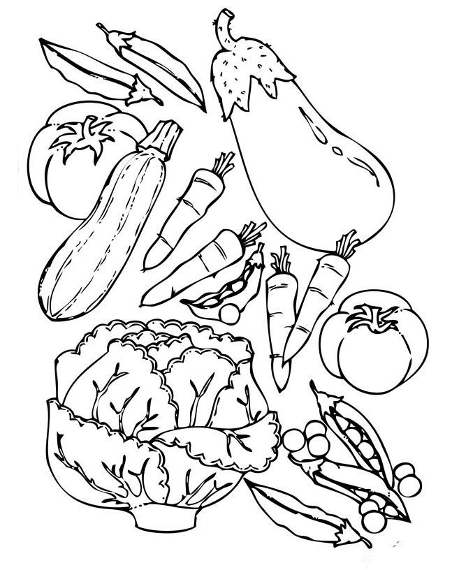 647x816 Fruits And Vegetables Coloring Pages Coloring Pages