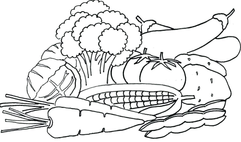 1024x604 Vegetable Coloring Page Vegetables Coloring Pages Vegetable