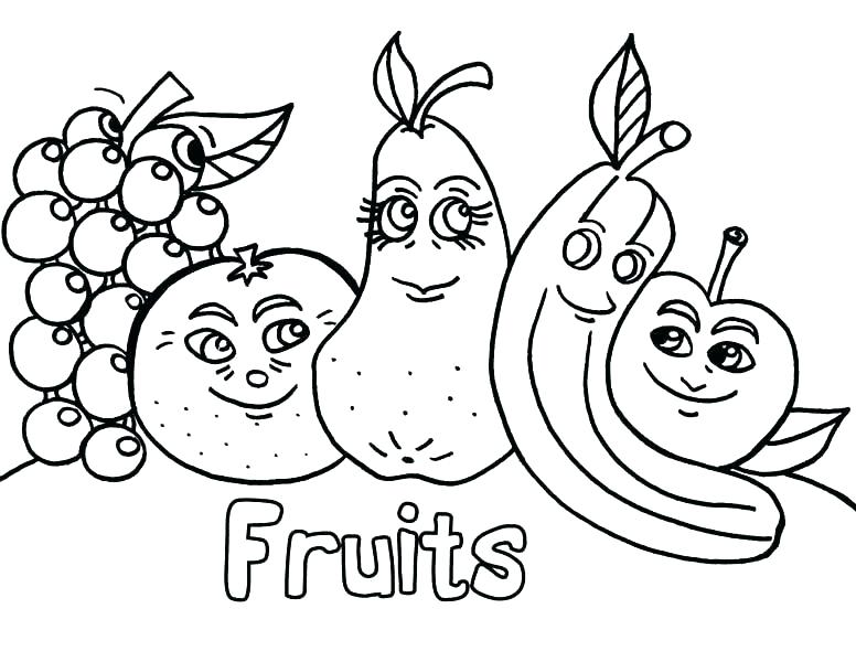 776x600 Vegetables Coloring Pages Fruits And Veggies Coloring Pages Fruit