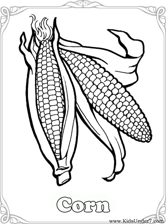 556x749 Kids Under Vegetables Coloring Pages