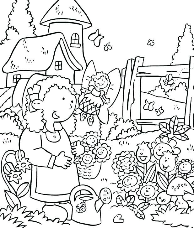 618x728 Garden Coloring Sheets Vegetable Garden Coloring Pages Welcome