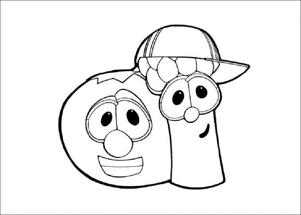980x700 Free Printable Veggie Tales Coloring Pages For Kids