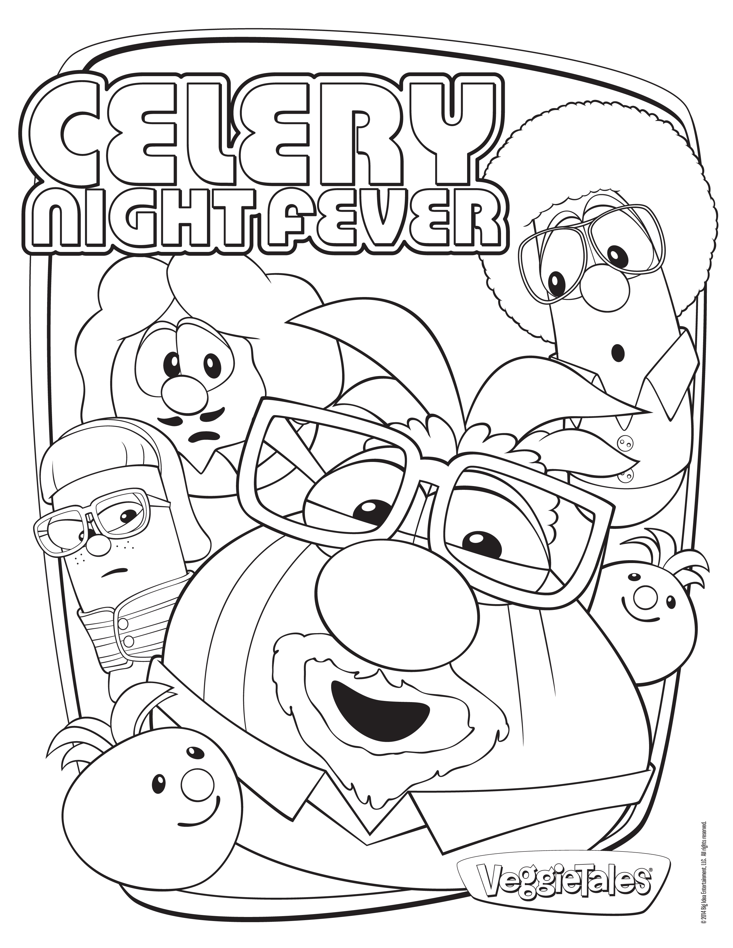 2550x3300 Veggie Tales Coloring Pages Coloringsuite Veggie Tales Coloring