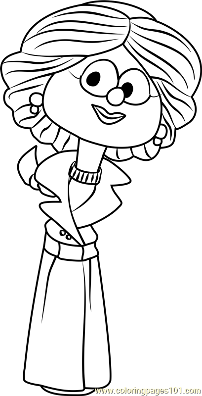 409x800 Petunia Rhubarb Coloring Page