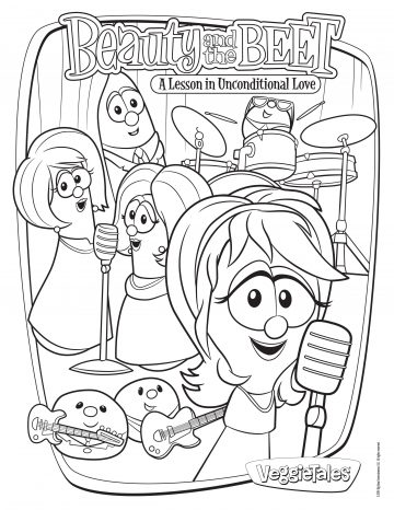 360x466 Neat Coloring Pages Veggietales Gideon Veggie Tales Easter Free