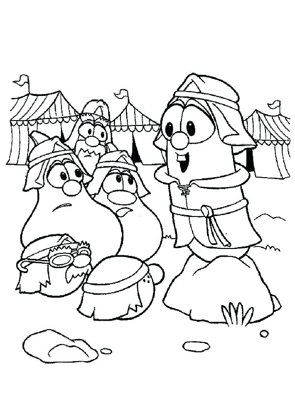 600x819 Veggie Tale Coloring Pages
