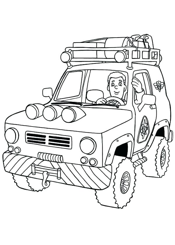600x840 Vehicle Coloring Pages Vehicle Coloring Pages Images Fireman