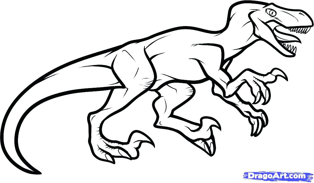1048x611 Velociraptor Coloring Pages Coloring Pages How To Draw A Step