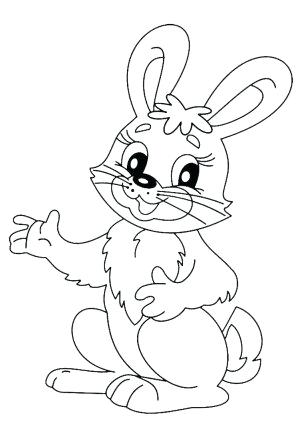 300x431 Rabbit Coloring Sheets Bunny Coloring Pages Kids Velveteen Rabbit