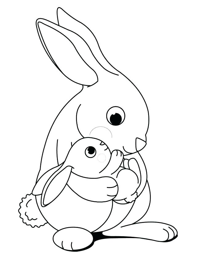 640x828 Rabbit For Coloring Coloring Page Of A Rabbit Rabbit Coloring