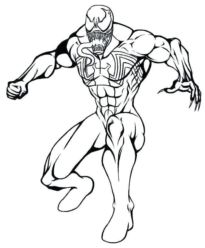 687x830 Spiderman Venom Coloring Pages Printable Book Baby Colouring Print