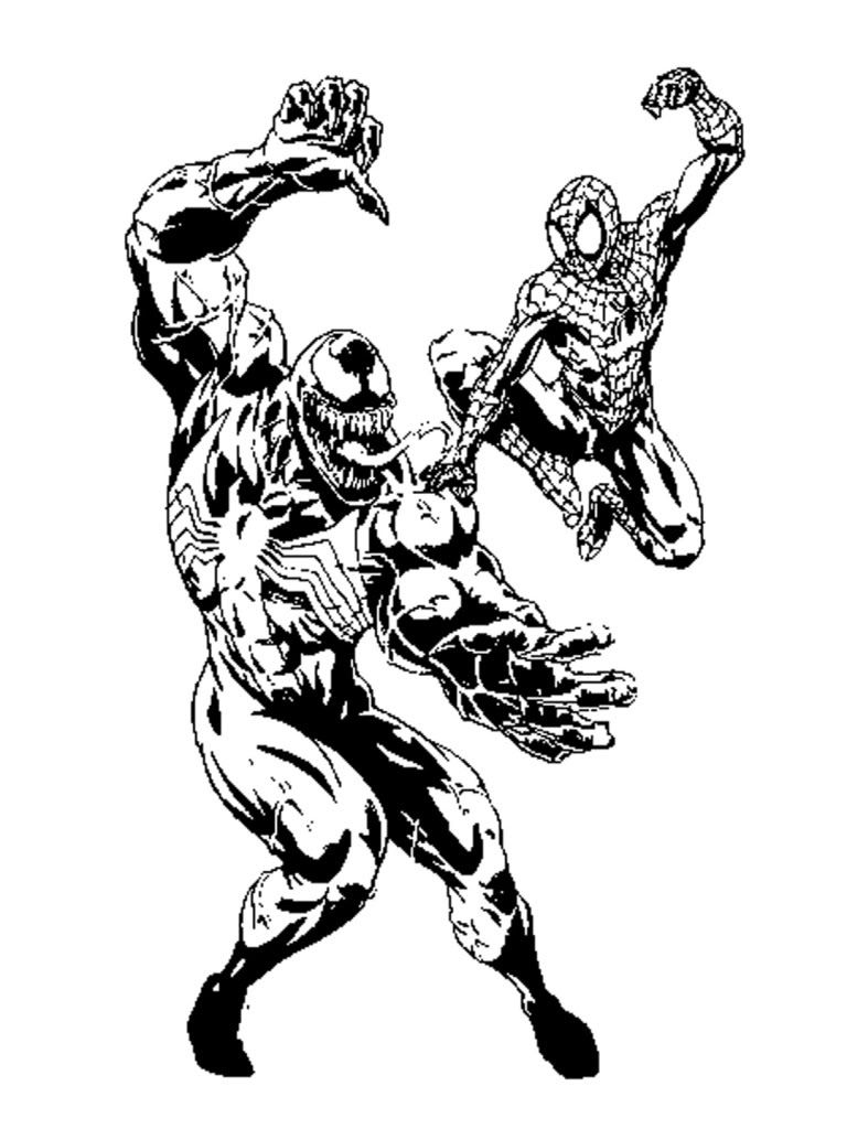 768x1024 Free Printable Venom Coloring Pages For Kids Venom