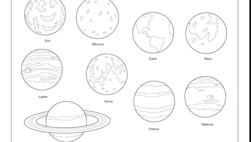 960x544 Coloring Pages Of Planets