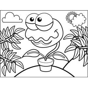 300x300 Venus Fly Trap Coloring Page