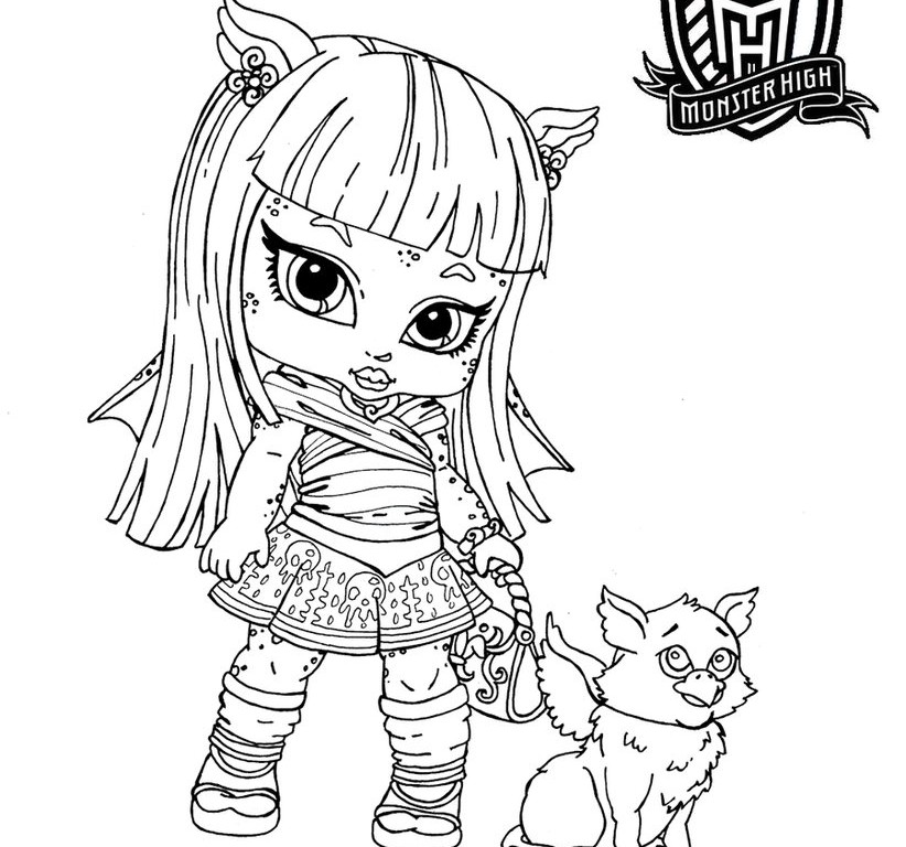 822x768 Venus Fly Trap Monster High Coloring Page