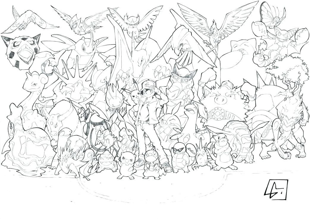 1043x737 All Pokemon Coloring Pages Coloring Pages All Coloring Pages Best