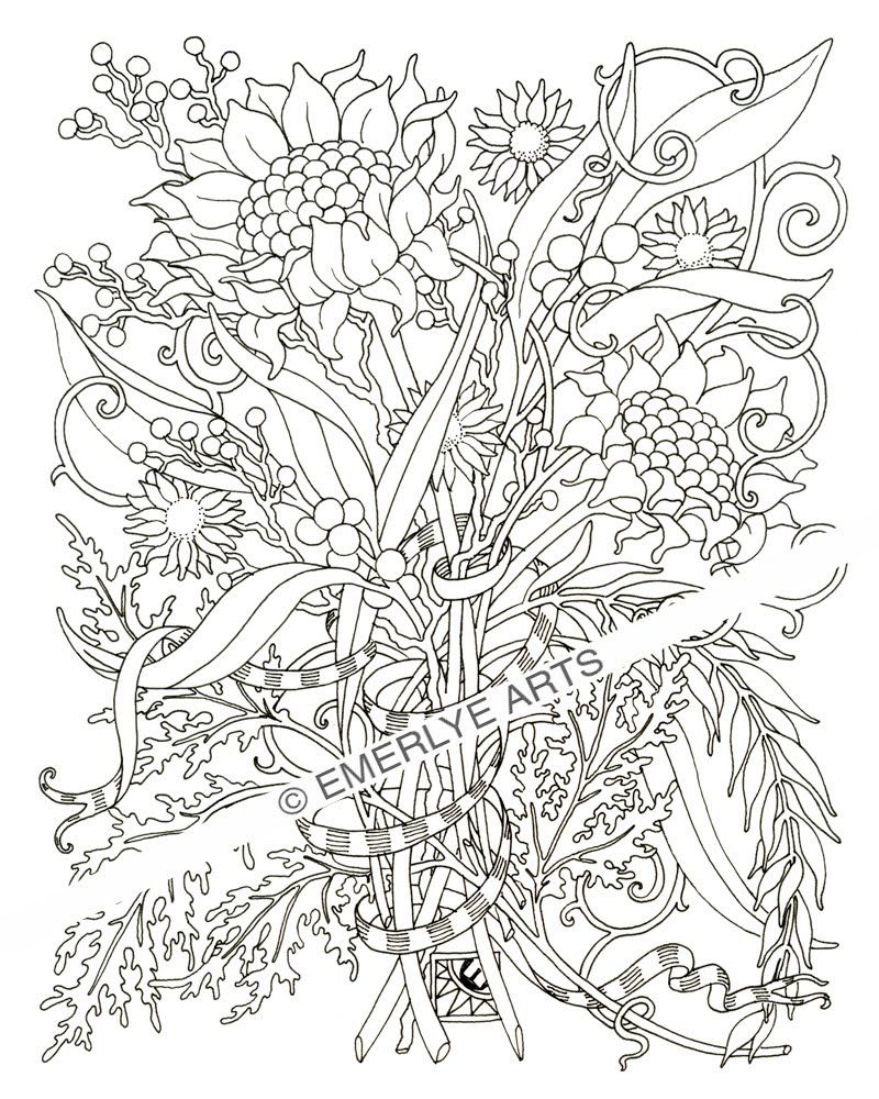 800x1000 Download Flower Coloring Pages For Adult