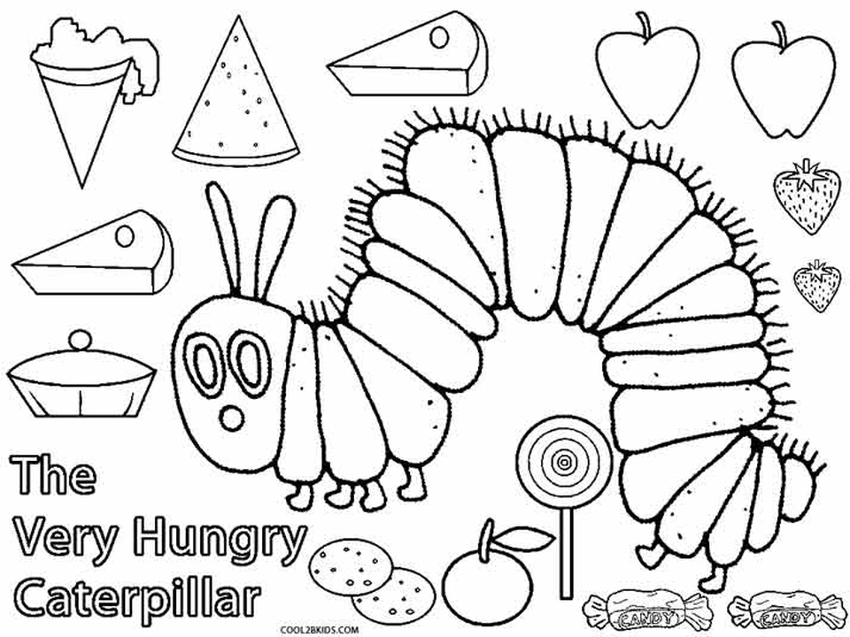 960x720 Very Hungry Caterpillar Coloring Page Free Printable The Very