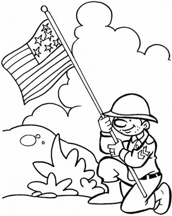 570x713 Veterans Day Thank You Coloring Page