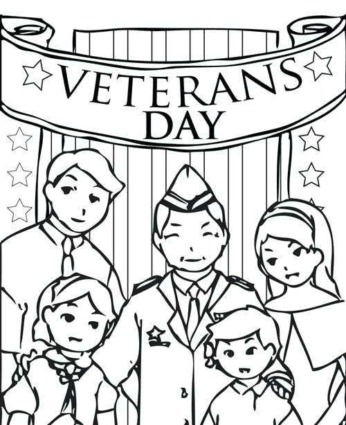 500x614 Veterans Day Coloring Pages For First Grade Kids Coloring Veterans