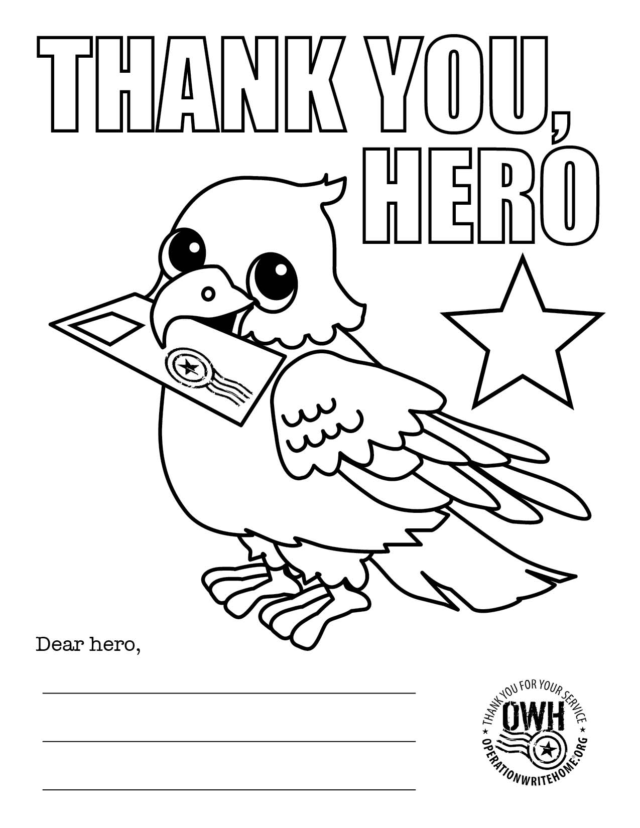 1275x1650 Veterans Day Thank You Coloring Page Getcoloringpages Printable