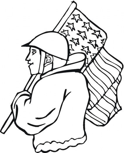 425x525 Free Veterans Day Clip Art To Color Over Free Printable