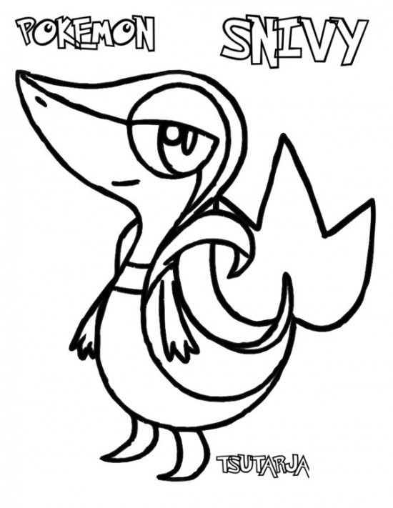 550x711 Download Serperior Coloring Pages Sharp Pokemon Black White