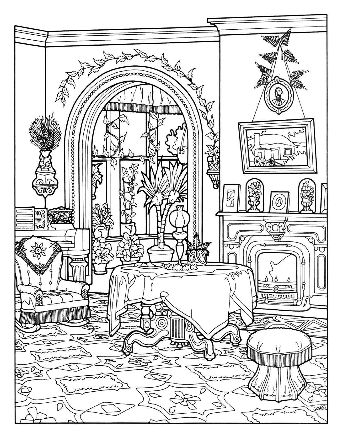 Victorian Coloring Pages