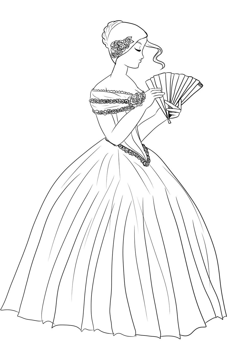 900x1350 Pics Of Victorian Coloring Pages Babies