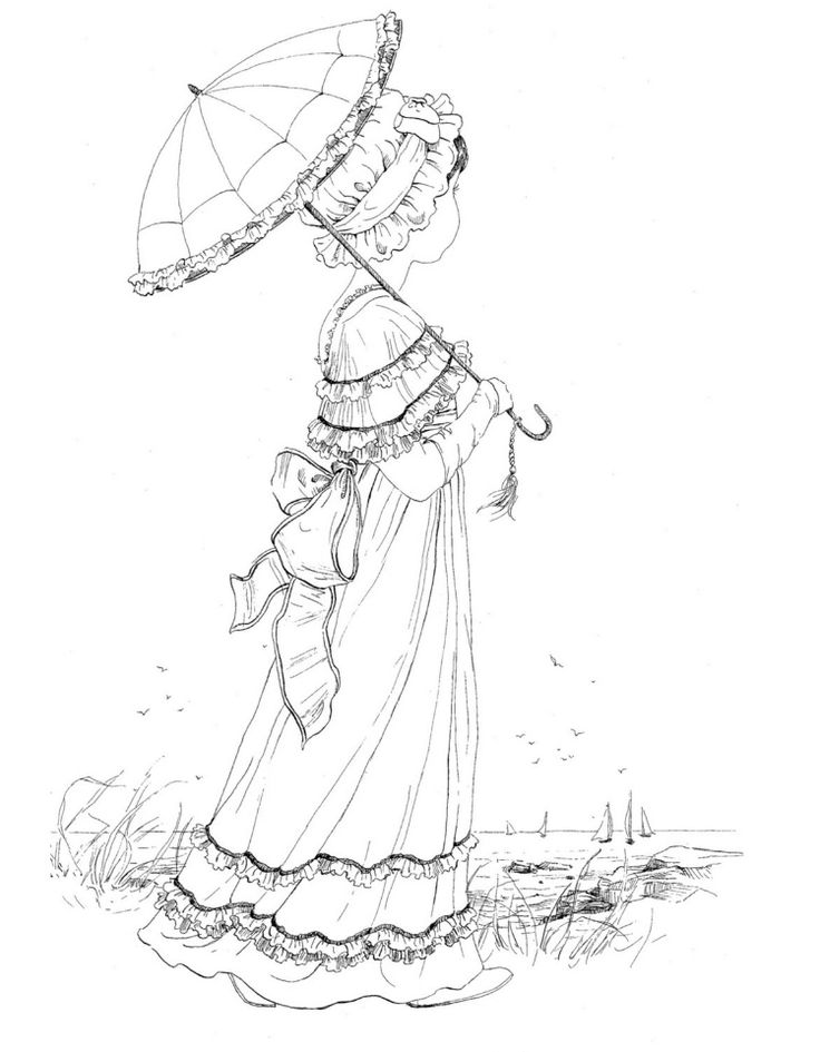 736x945 Best Adult Victorian Coloring Pages Images
