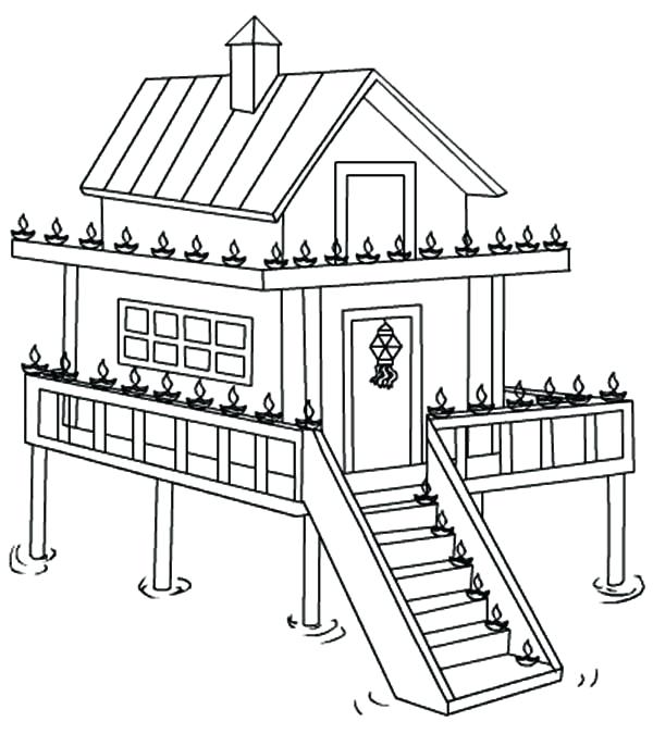 600x675 Houses Coloring Pages Free Coloring Pages For Adults Houses