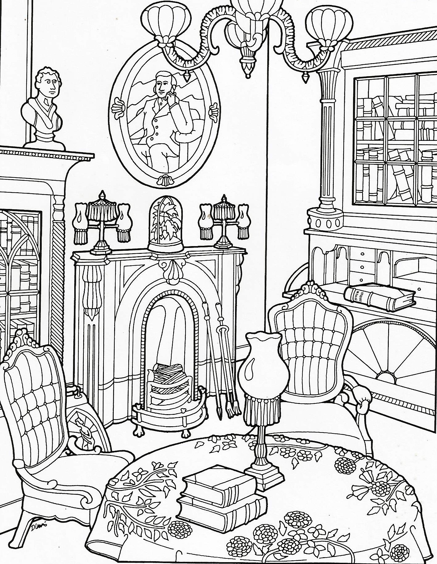 1413x1822 Coloring Pages Adult