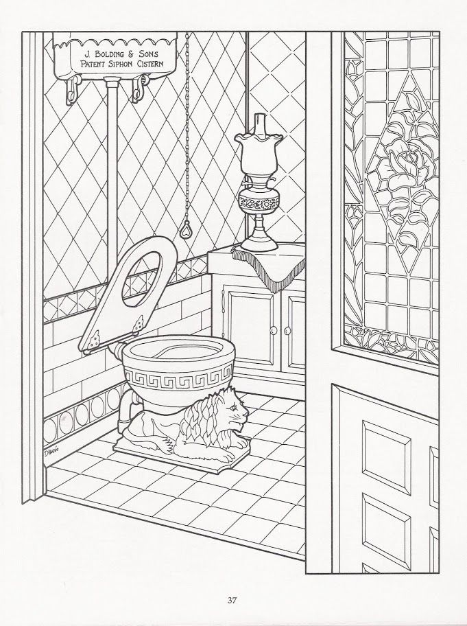 681x912 The Victorian House Coloring Book Coloring Pages