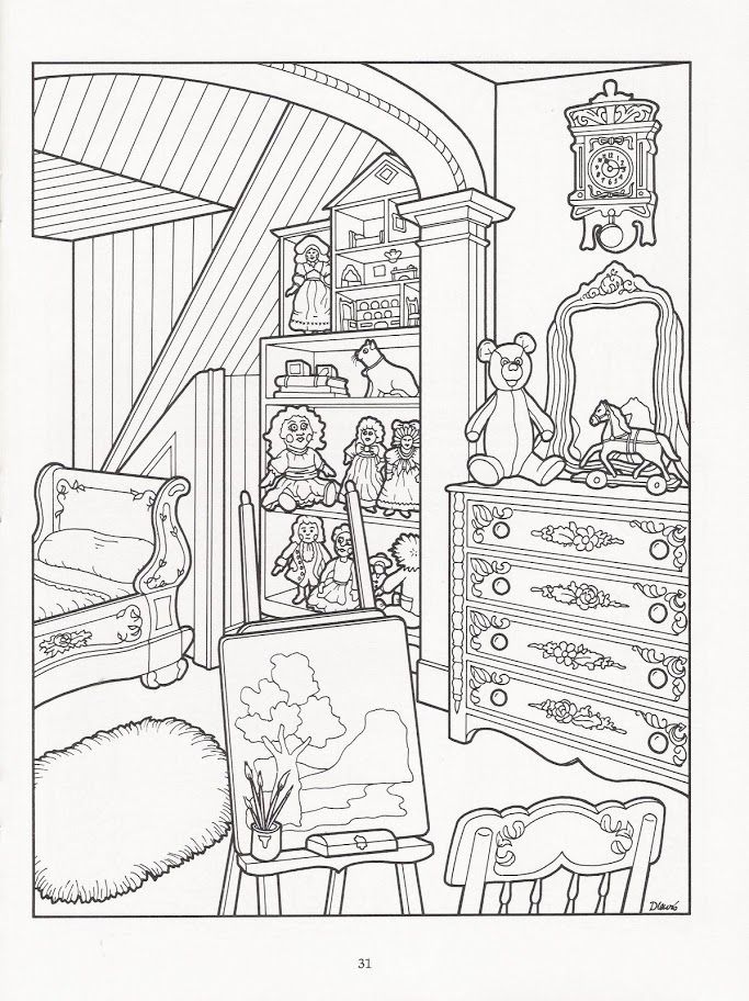 683x912 The Victorian House Coloring Book Coloring Pages
