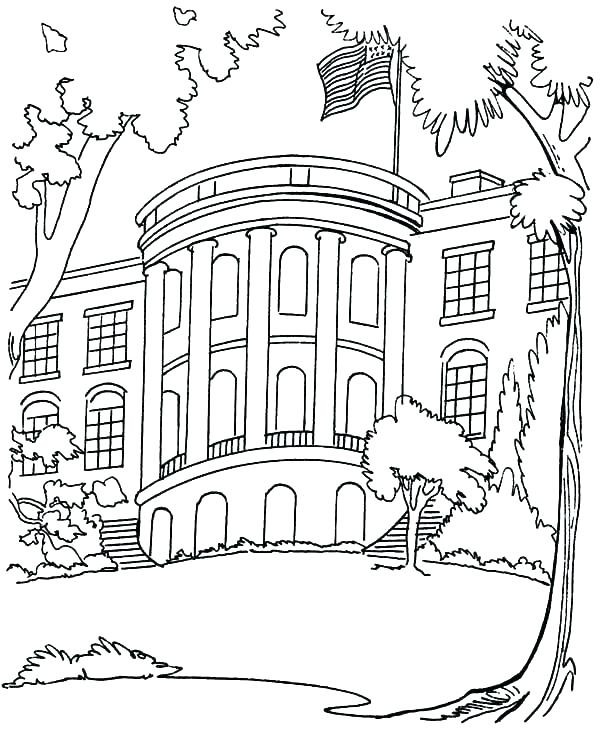 600x734 Coloring Pages Of Houses Full House Coloring Pages House Coloring
