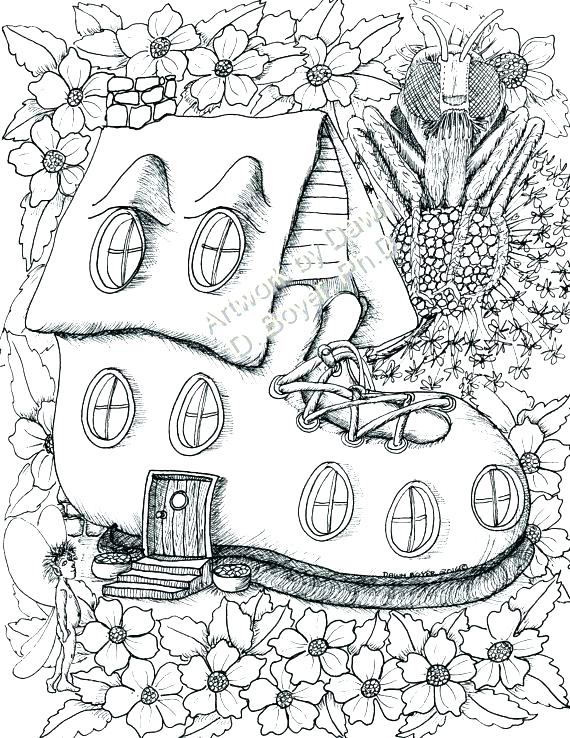 570x738 Coloring Pages Houses