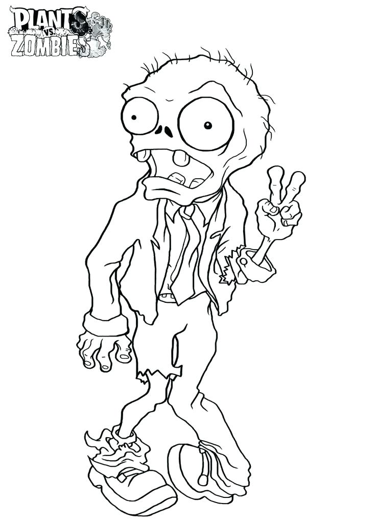 736x1030 Zombie Coloring Pages Printable Zombie Coloring Pages Plants Vs