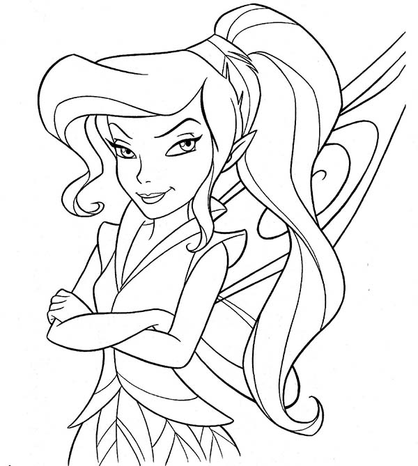 600x669 Picture Of Vidia Disney Beautiful Fairies Coloring Page
