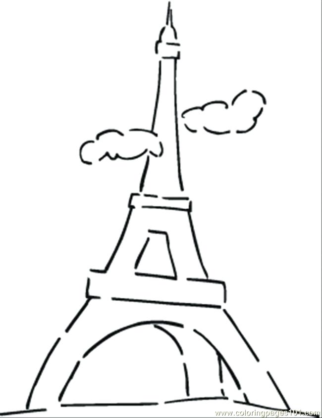 650x845 France Flag Coloring Page Coloring Pages Famous Tower Countries
