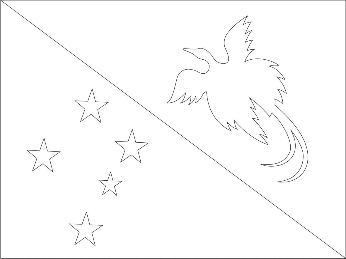 1181x886 Papua New Guinea Flag Coloring Page Sonlight Core C, Window