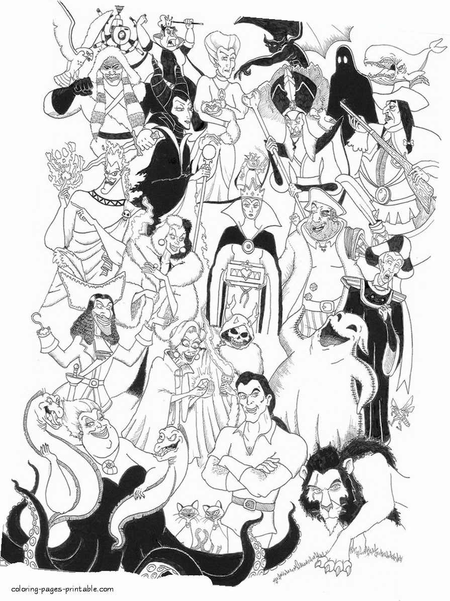 895x1196 Unique Disney Movie Coloring Pages Villans Gallery Printable