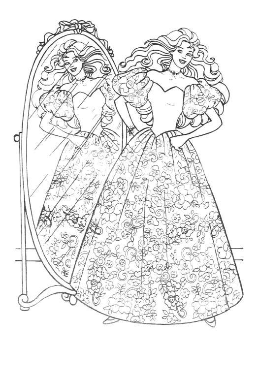 524x768 Coloring Page Barbie