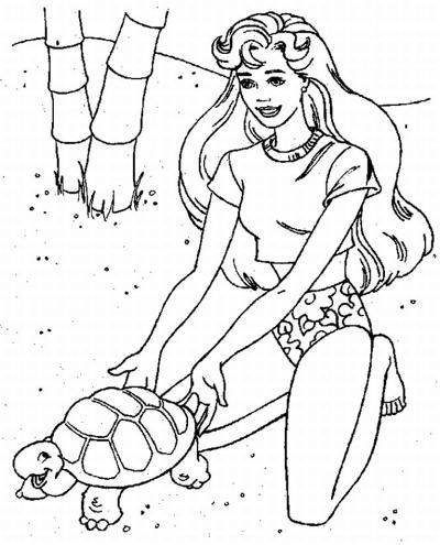 400x495 Vintage Barbie Coloring Pages Lrg All Kids Fun Moer Barbie Web