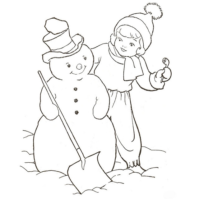 640x640 Old Fashioned Coloring Pages For Christmas