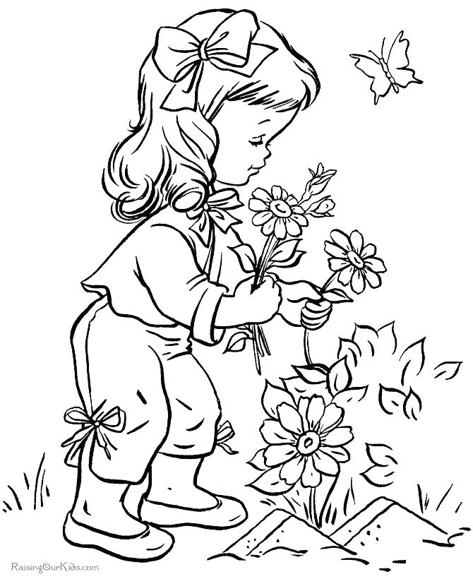 670x820 Creation Coloring Pages Flower Garden Coloring Pages Together
