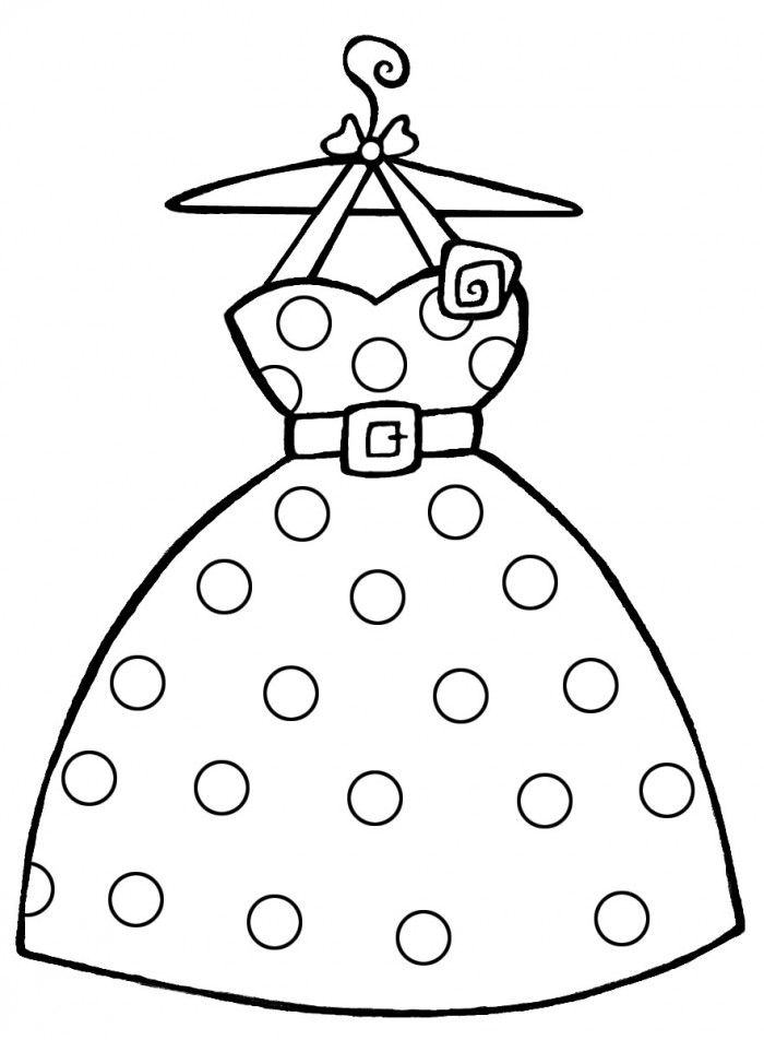 700x952 Dress Coloring Pages