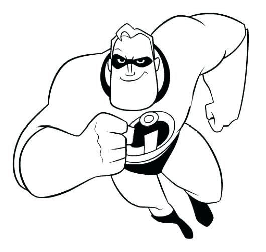 530x502 Incredibles Coloring Page Coloring Pages Incredible Coloring Page