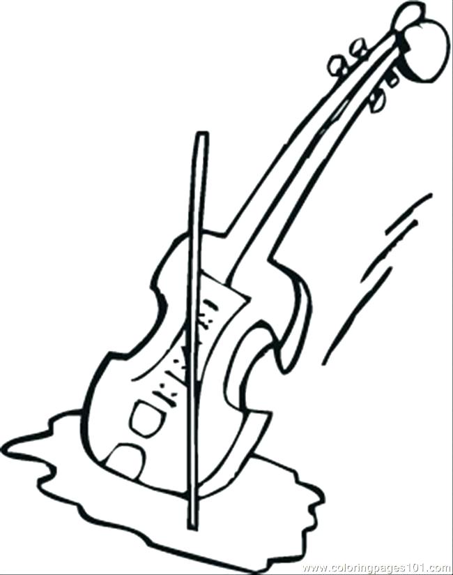 650x824 Violin Coloring Pages