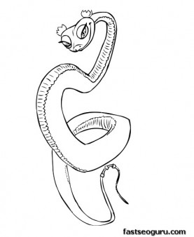 277x338 Printable Kung Fu Panda Master Viper Coloring Pages