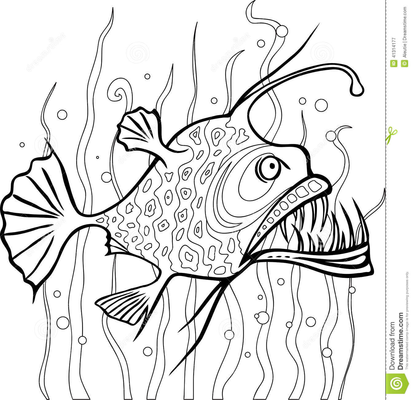 1344x1300 Deep Sea Fish Coloring Pages On Images Free Download Within